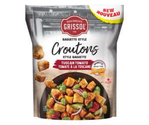 Package for Boulangerie Grissol Baguette Style Croutons Tuscan Tomato