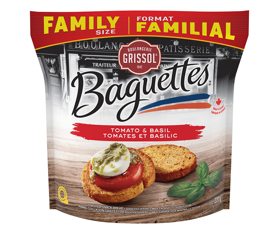 Package for Boulangerie Grissol Baguettes Tomato & Basil
