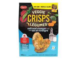 Package for Dare Veggie Crisps Salt and Vinegar