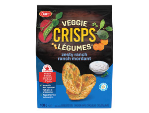 Package for Dare Veggie Crisps Zesty Ranch
