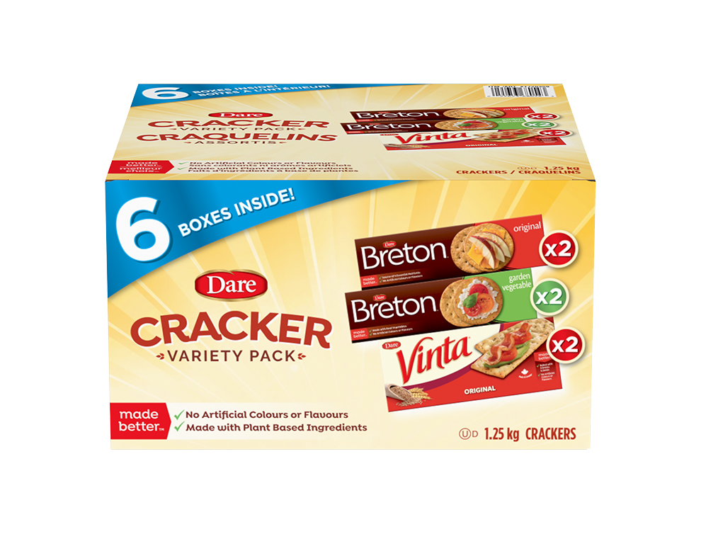Package for Breton Garden Vegetable Crackers