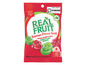 Package for Dare REALFRUIT Red & Green Santas Candies