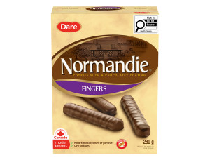 Package for Normandie Fingers Cookies