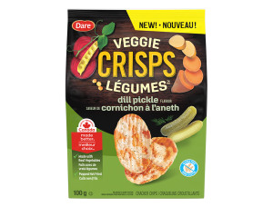 Package for Dare Veggie Crisps Dill Pickle