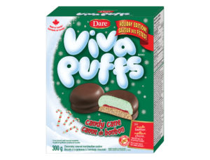 Package for Viva Puffs Candy Cane Cookies